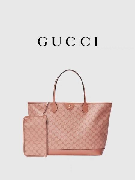 Quality Pink Canvas Gucci Ophidia GG Medium Tote Shoulder Bag For Business Travelling for sale