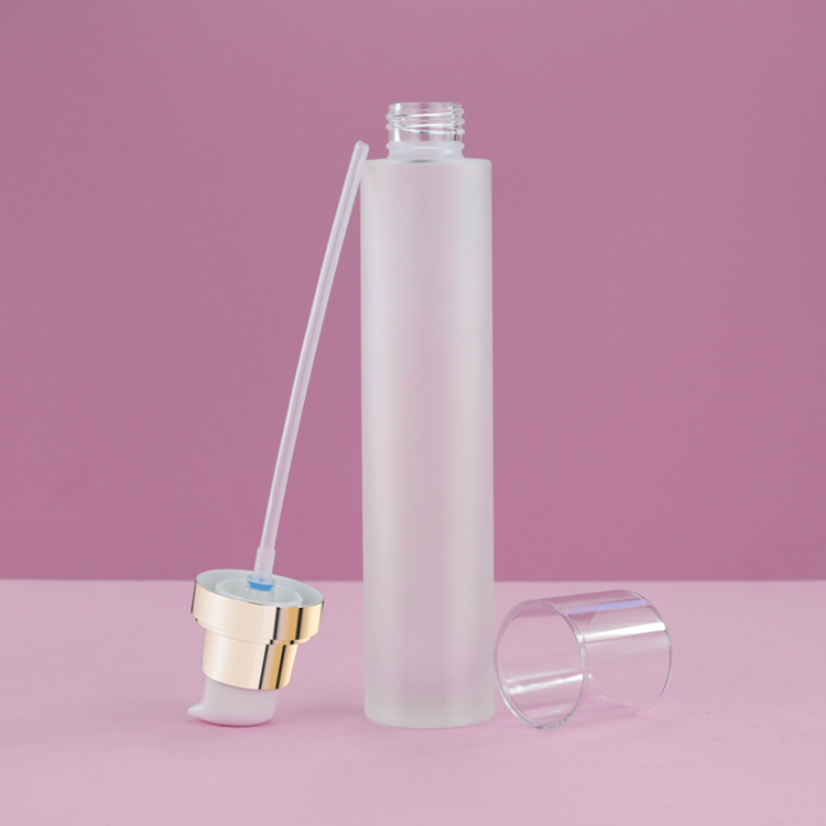 Empty Glass 20ml-120ml Cosmetic Packaging Set Pump Sprayer Sealing Type