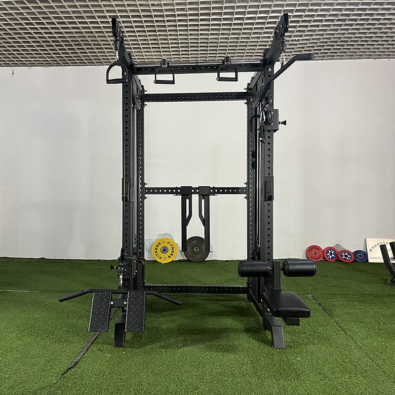 Body Building Power Cage Squat Rack Weight Lifting Smith Machine Fitness Equipment