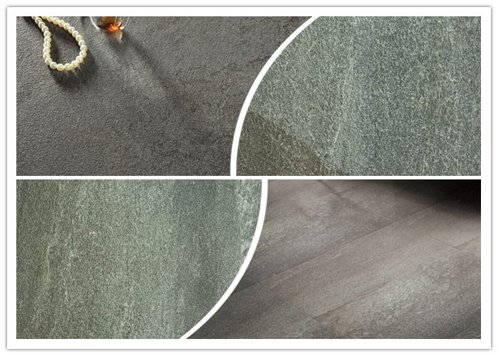 Grey Stone Look Porcelain Tile 300*600 Mm Glazed Concave Convex Pattern Surface Cement Look Porcelain Tile
