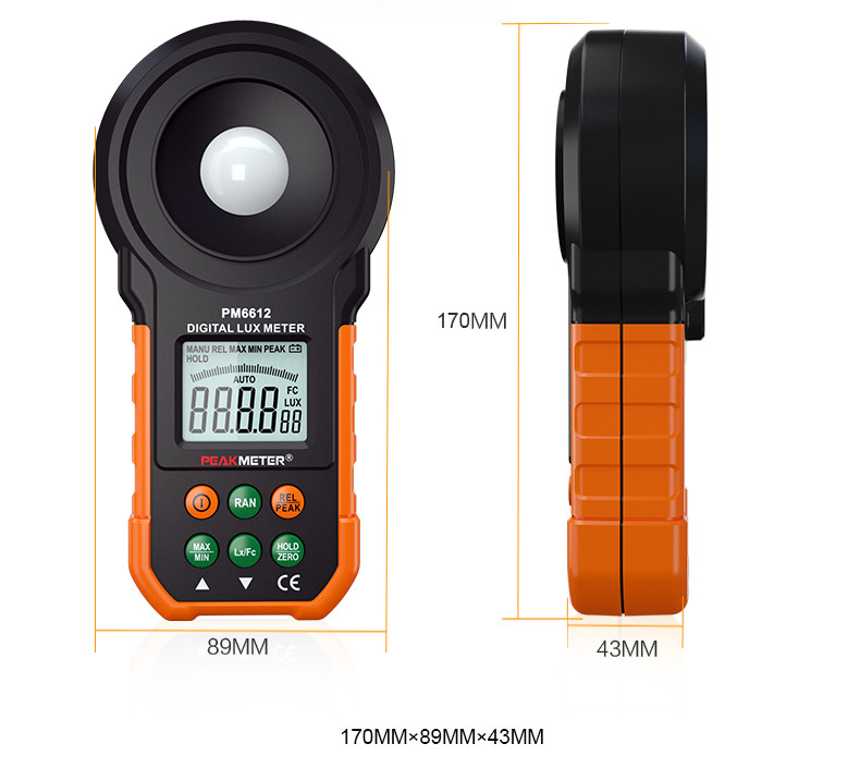 Auto Range And High Precision Digital Environmental Lux-Meter With 200,000 Spectra Tester