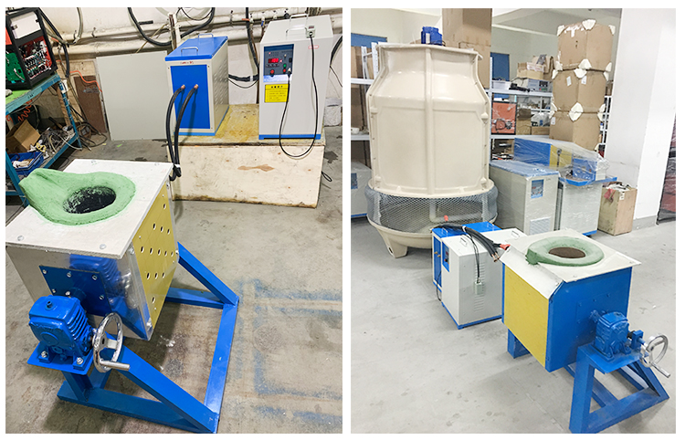 Induction Metal Heater IGBT Energy Saving Foundry Smelting Furnace For Steel Iron Copper Brass Aluminum