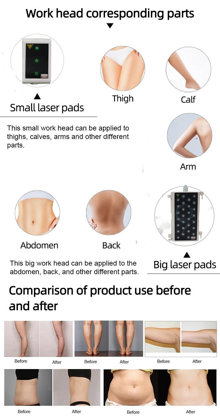 6D Lipo Laser Vaser red light Liposuction body slimming inch loss s shape beauty device Machine
