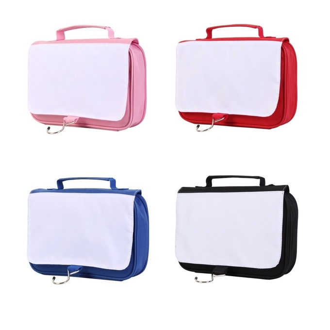 Personalized Designs Sublimation Toiletry Bag For Holding Toiletries Custom Wash Bag For Sublimation Printing