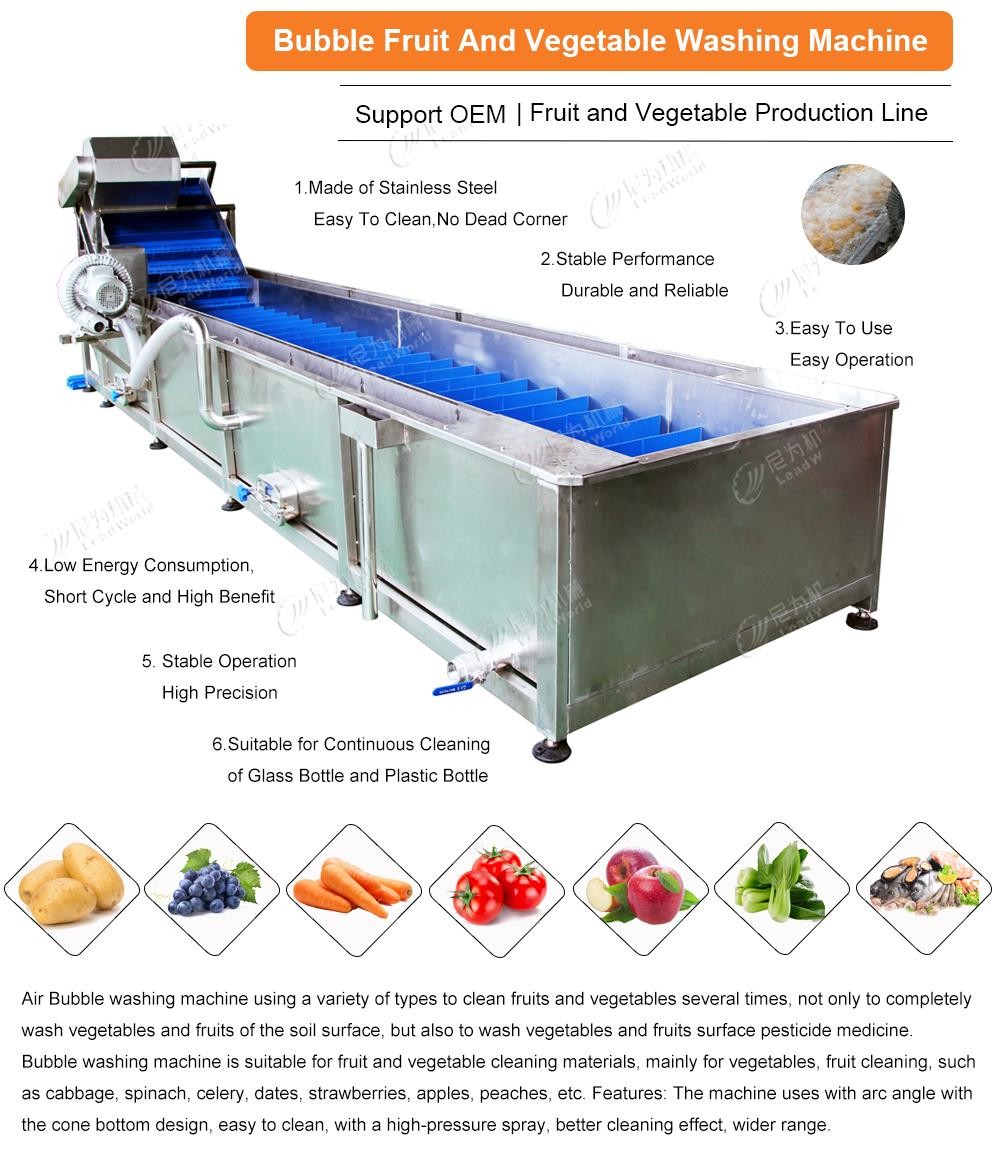 Fruit Vegetable Bubble Washing Machine