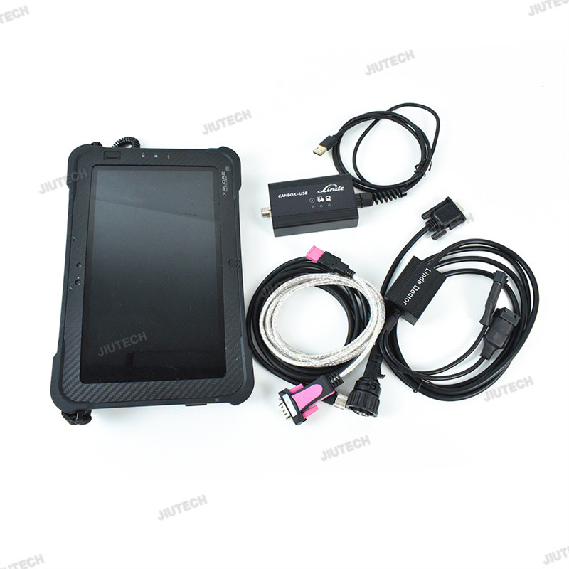 For linde canbox doctor Pathfind software for linde forklift diagnostic scanner tool linde 4 pin Adapter+ Xplore tablet
