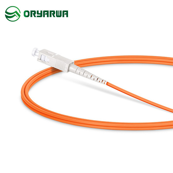 SC UPC To SC UPC Simplex Fiber Optic Multimode Patch Cord OM1