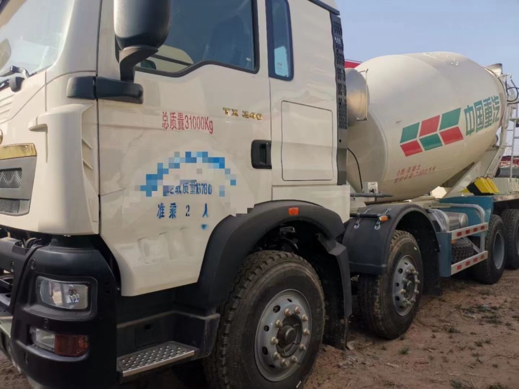 Used Concrete Mixer Truck 12cbm HOWO Chassis Concrete Mixing Plant