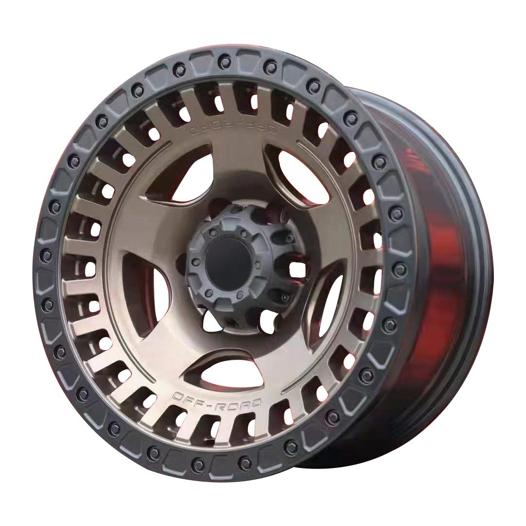 custom wheelsl matte black 4 wheel off road Better driving experience 16 17 18 beadlock wheels for sports car