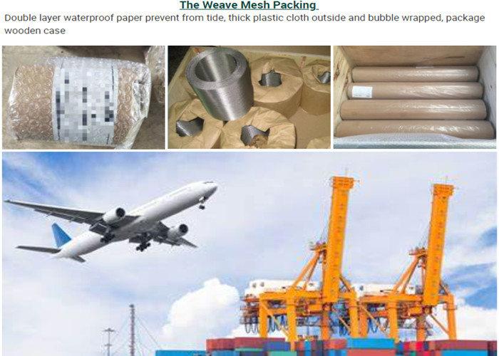 100 Micron Stainless Steel Mesh 99% Filter 6m Width Anti Corrosion