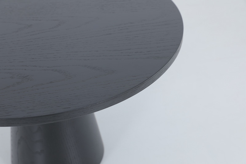 Home And Commercial Round Wooden Living Room Coffee Table Customized Sizes