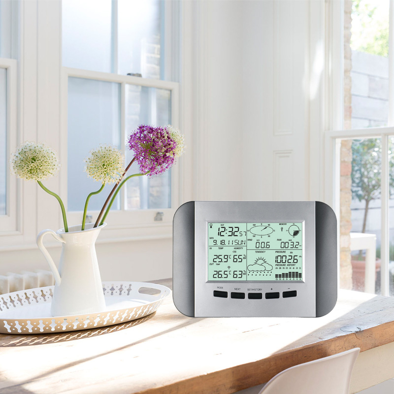 Wireless Indoor And Outdoor Thermometer With Solar Sensor Temperature Accuracy ±1.0°C