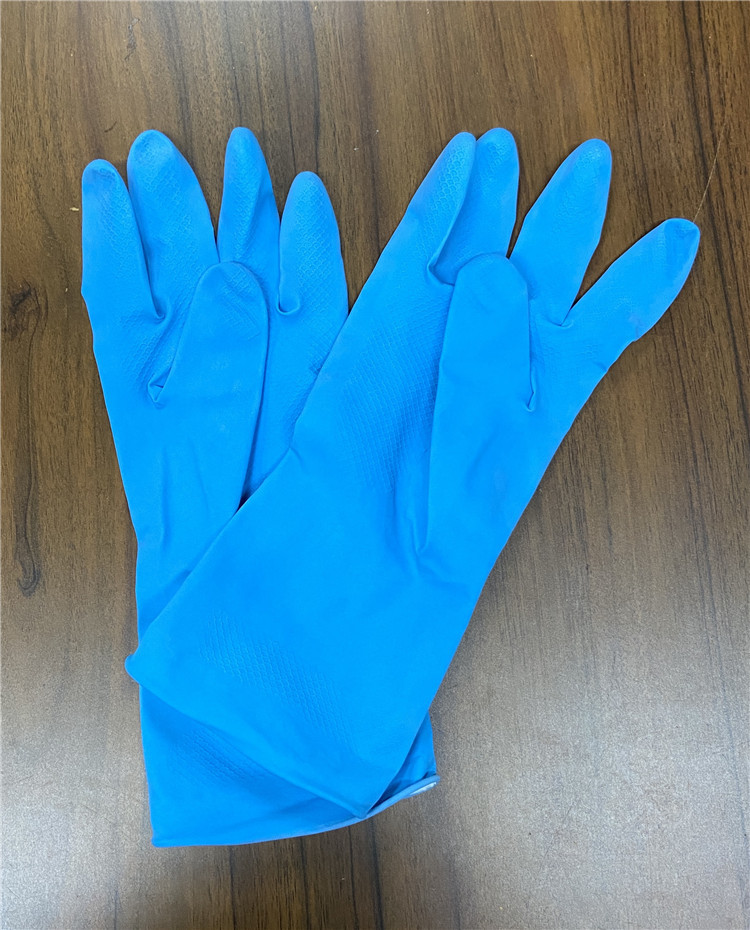 Spray Flocklined M 35g Kitchen Rubber Gloves For Cleaning Table