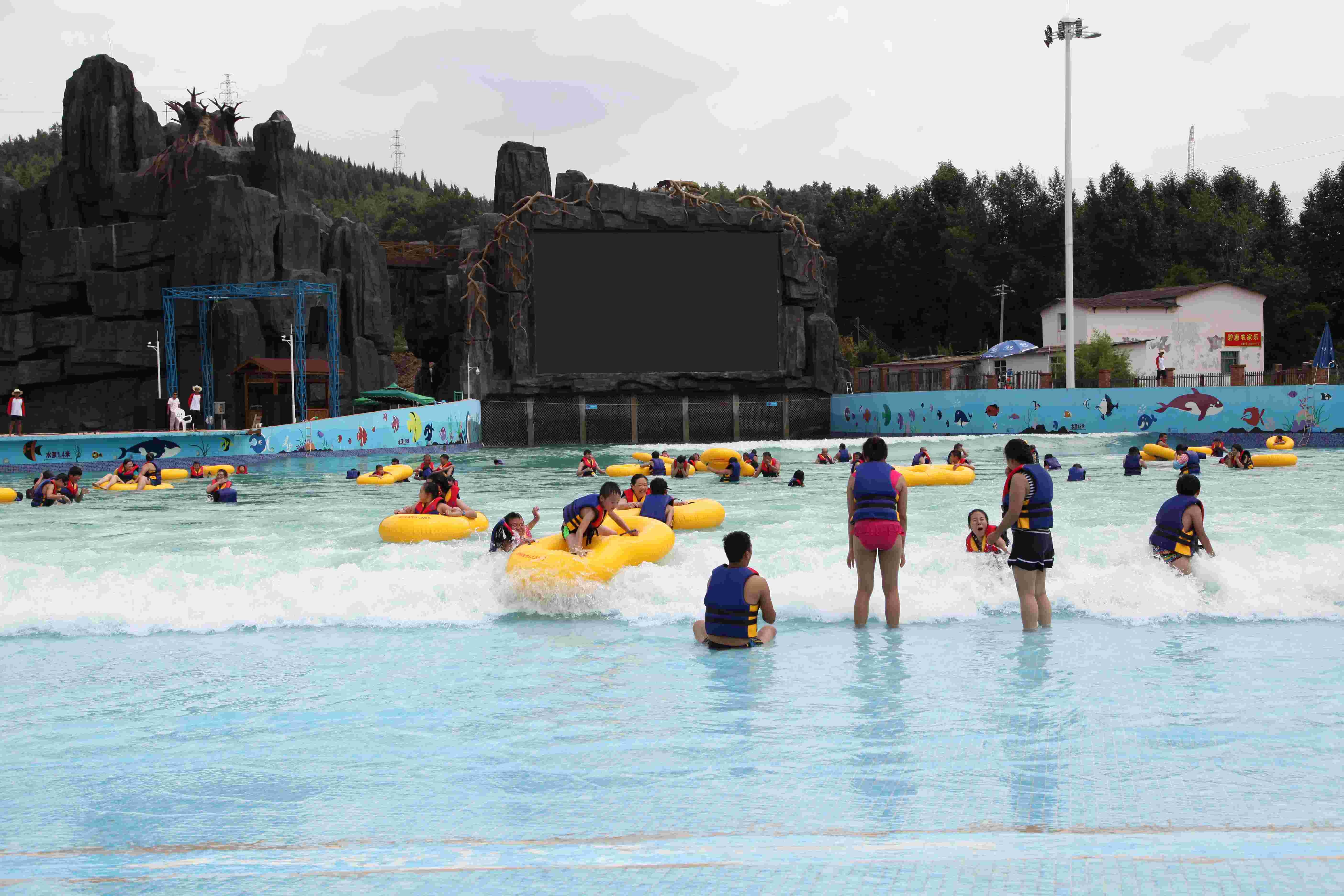 PLC Control Wave Pool Machine for Outdoor Amusement Water Park