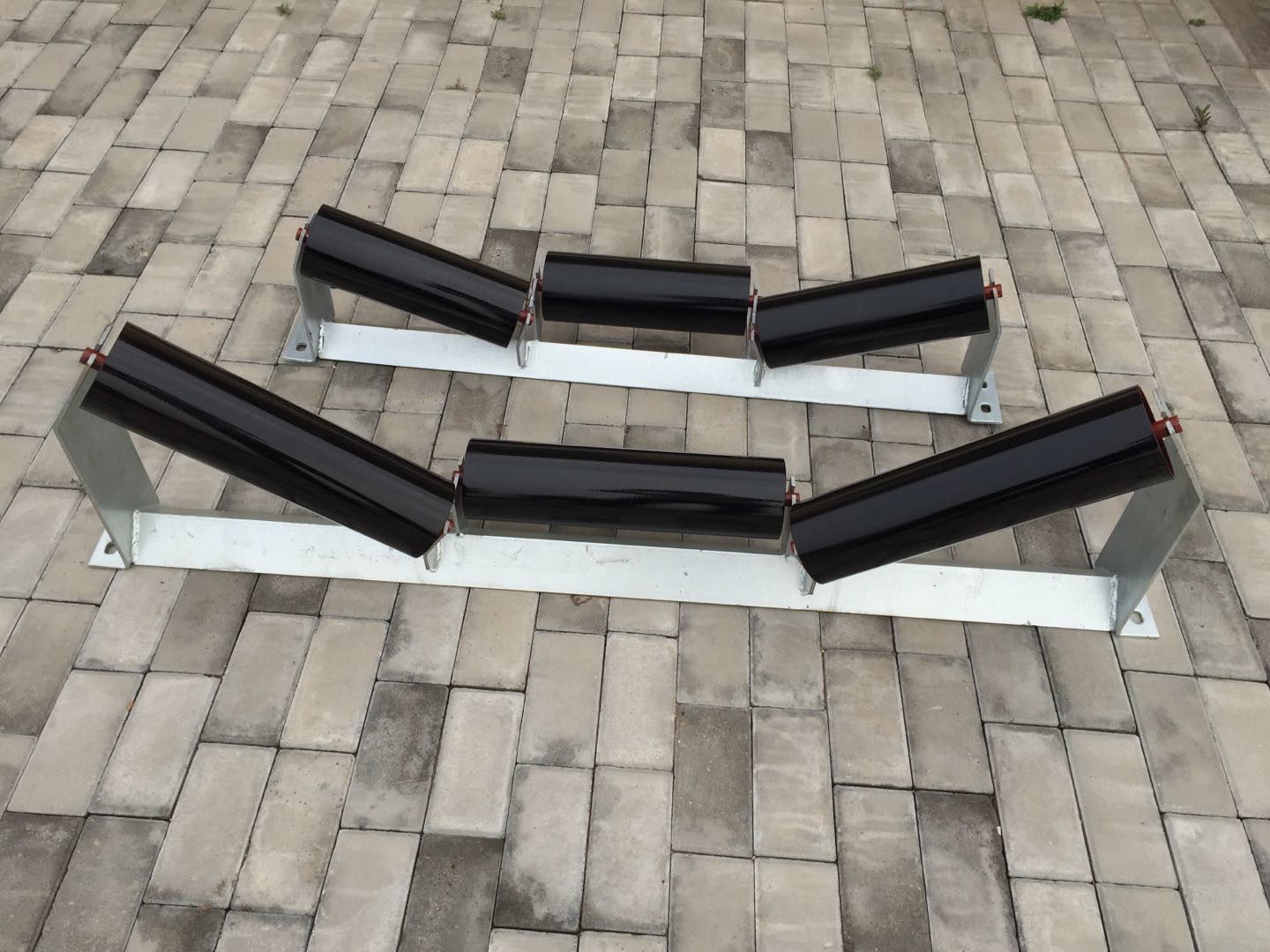 Self Aligning Friction 1.5kw Conveyor Belt Idlers Vacuum sealed