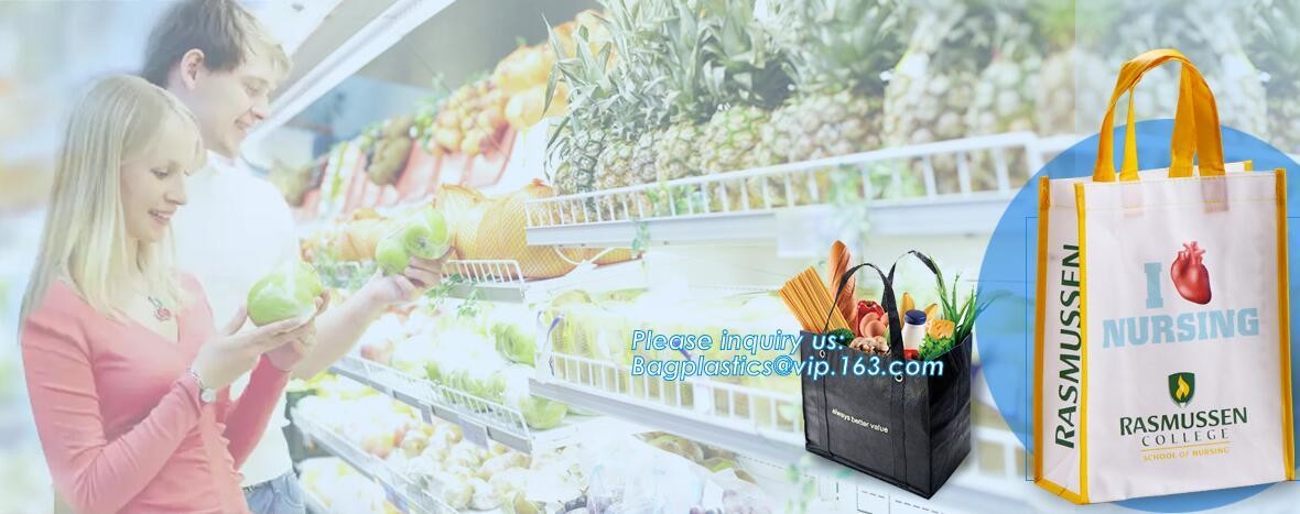 Eco friendly custom slogan laminated pp non woven bag with private logo, Home textile packaging non woven bag for bed sh