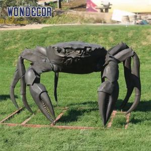 China Garden animal decoration large size best artwork bronze crab sculpture on sale