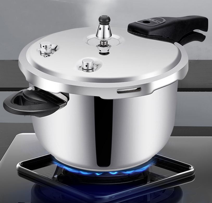 Multiple Sizes Kitchen Pressure Cooker Silver Soup Pot 18/8 Stainless Steel