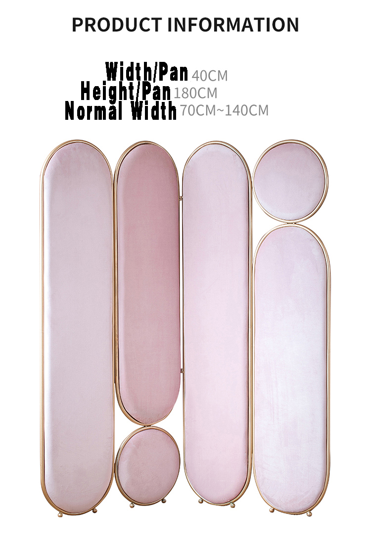 Light Luxury Mobile Folding Panel Room Divider Stainless Steel Laser Cut