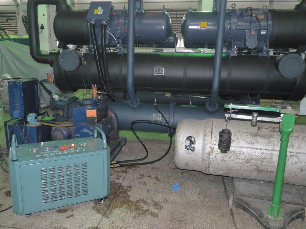 R134a R410a R22 Industrial Gas Recovery Unit 2HP Air Conditioning Service Refrigerant Recovery Recharge Machine