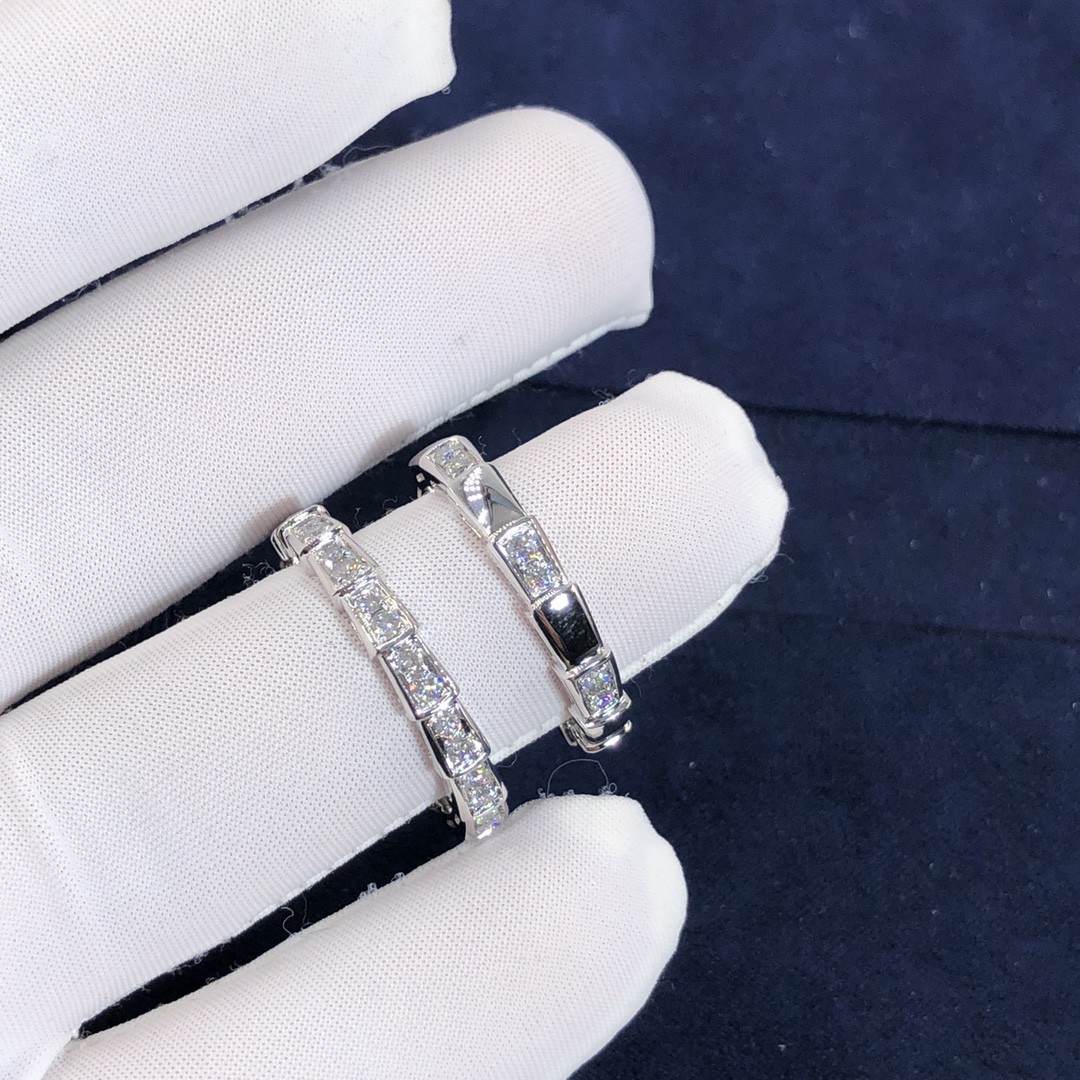 Elegant Customized 18K Gold Serpenti Viper Ring Diamond Ring Yellow Gold White Gold