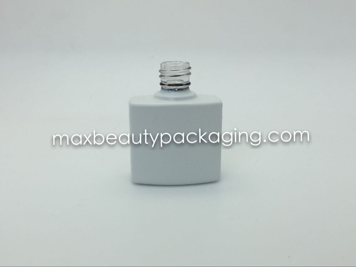 15ml high quality powder coating gel bottle black and white thick tough powder coating nail polish packaging