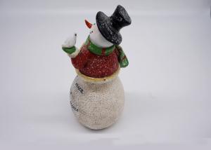 Buy cheap Colorful Polyresin Crafts Christmas Snowman LED Lamp On JOY Hollow Figurines product