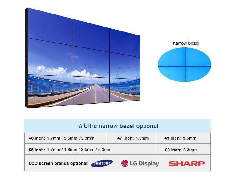 Motion Sensor 55 Interactive Video Wall HD Physical Resolution 1920*1080 LED Backlight