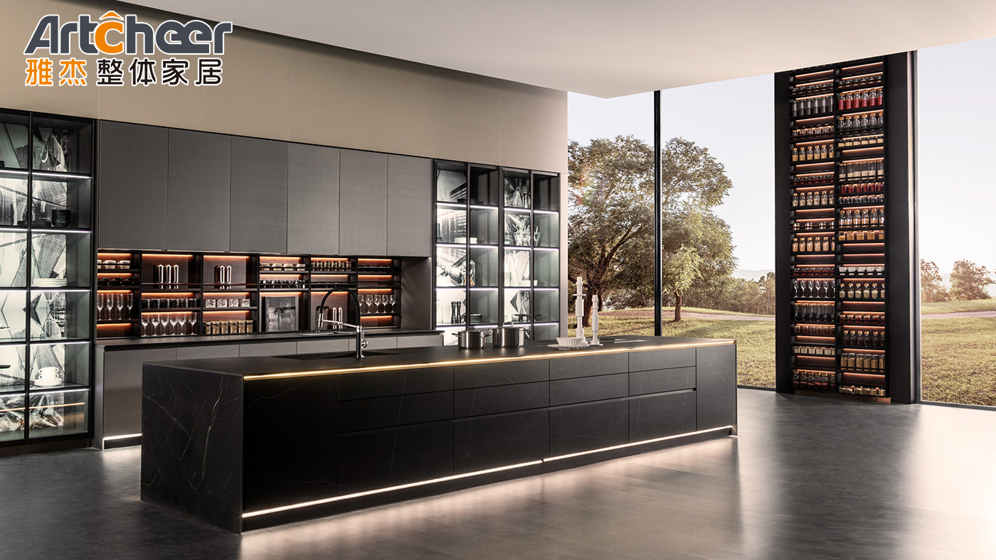 Modern Kitchen Cabinet Soft Close Hinges with Complete Sets Design in Cebu Philippines