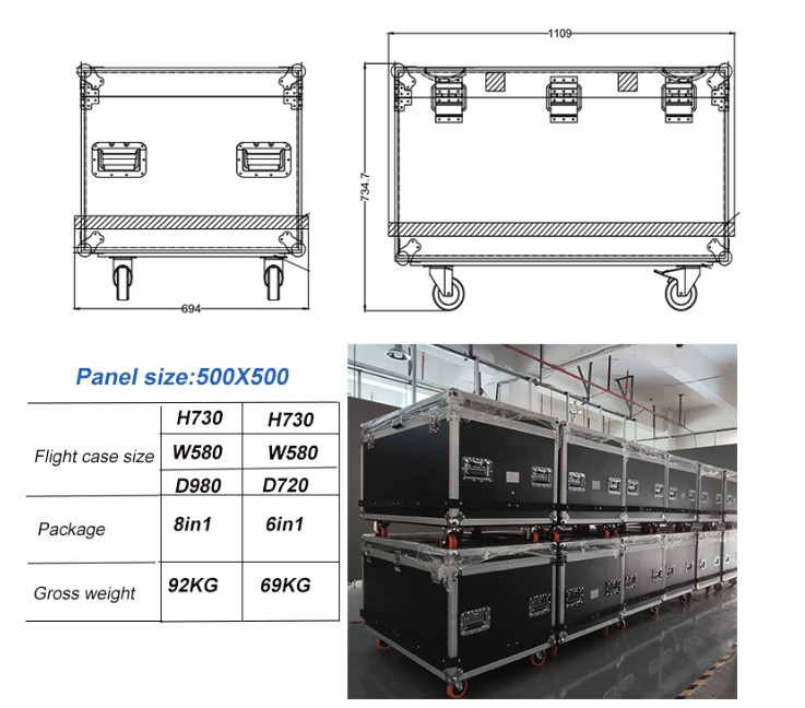 RGB 3IN1 P3.91mm Rental LED Panel Antiwear High Definition For Party