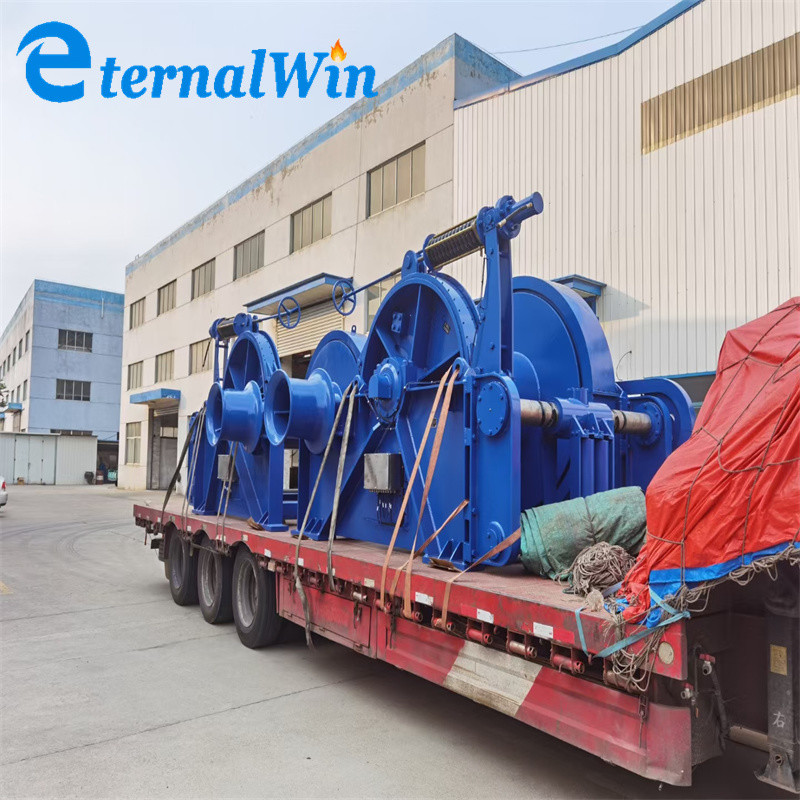 Customized Marine Hydraulic Hoisting Machine With Rated Load And Winch Speed