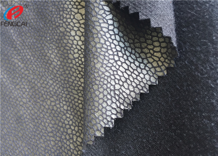 Bronzing Micro Suede Polyester Knitted Fabric Sofa Fabric Upholstery Use