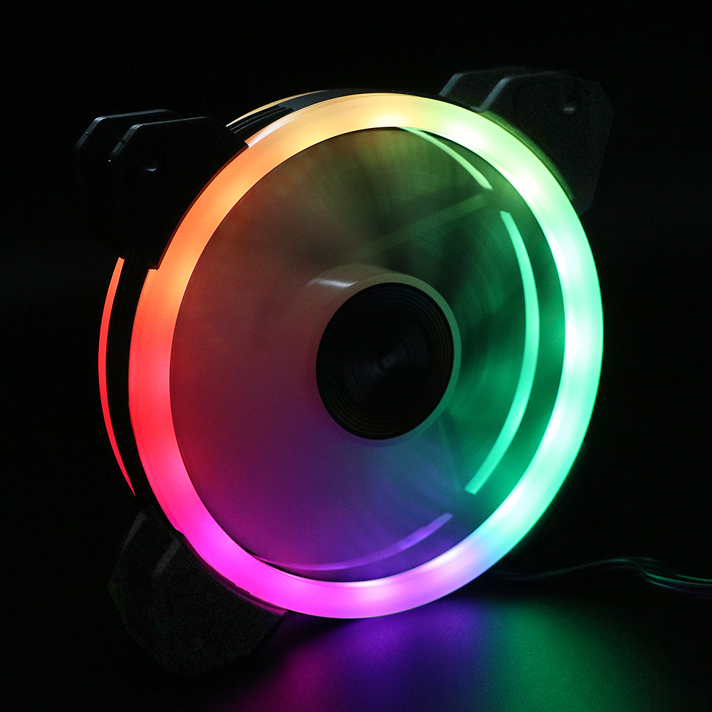 High Quality Axial Airflow PC LED Light Cooler Fan 1200rpm Computer Case RGB fan 120mm Computer RGB Gaming Cooling Fan