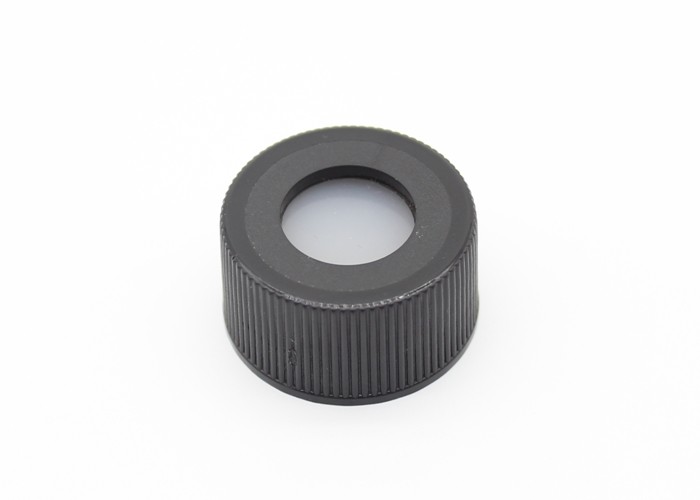 Black PP Plastic Screw Caps 24mm Capacity With High Sealing Performance