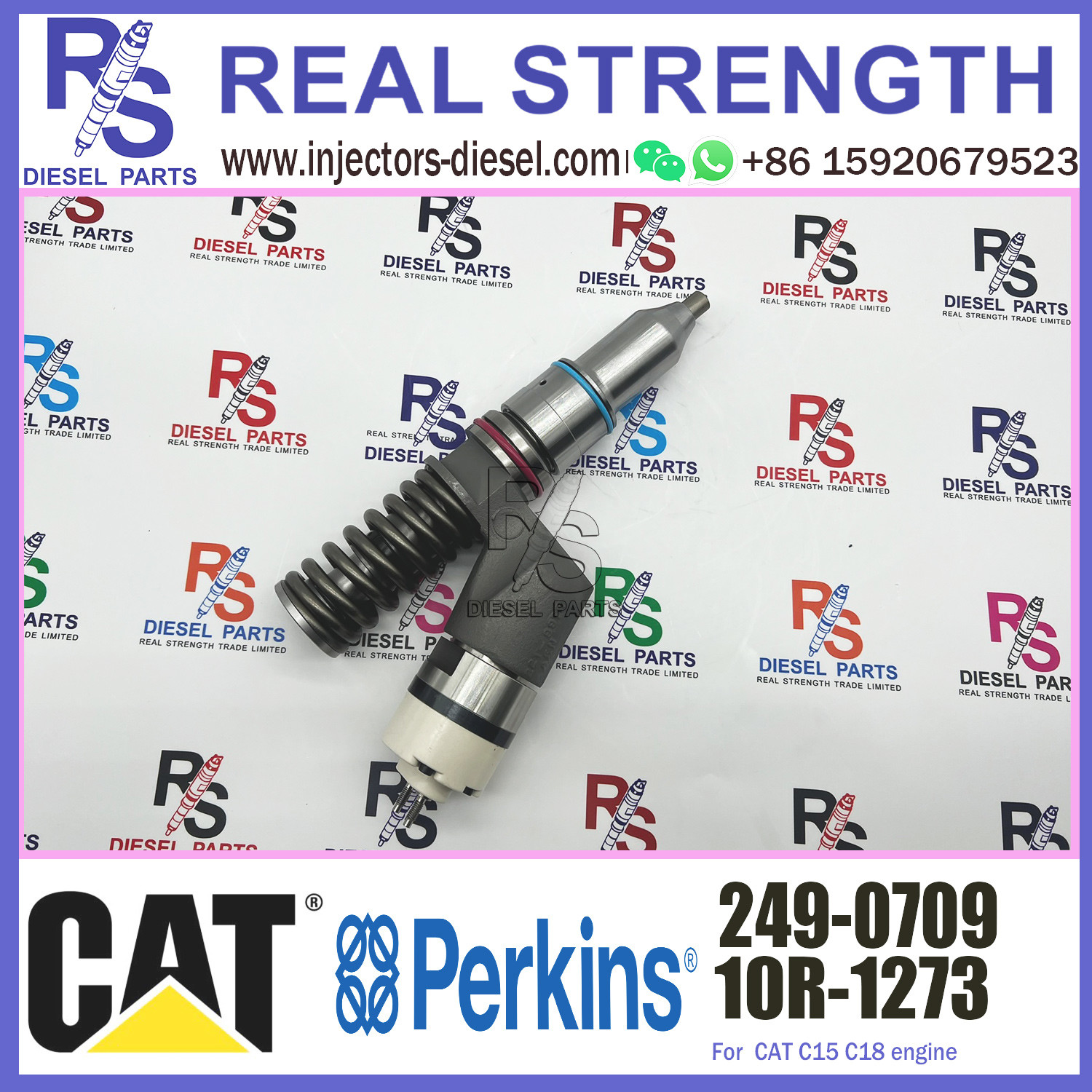 C15 C16 Perkins Diesel Injector 10R-1273 10R1273 249-0709 10R-8501 10R8501