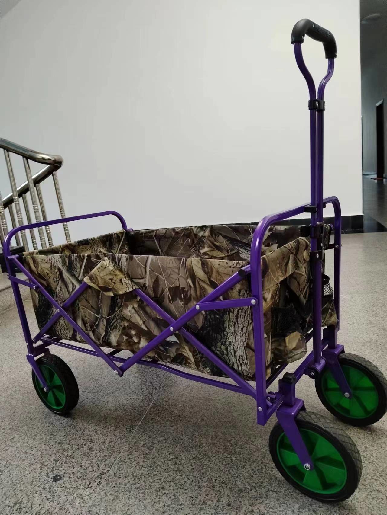 All Steel Frame Outdoor Camping Grocery Picnic Foldable Trailer