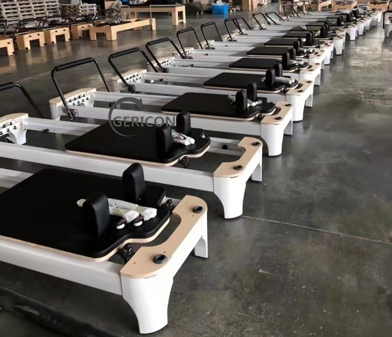 Gericon G-PR005 commerical use black aluminium pilates reformer for Fitness