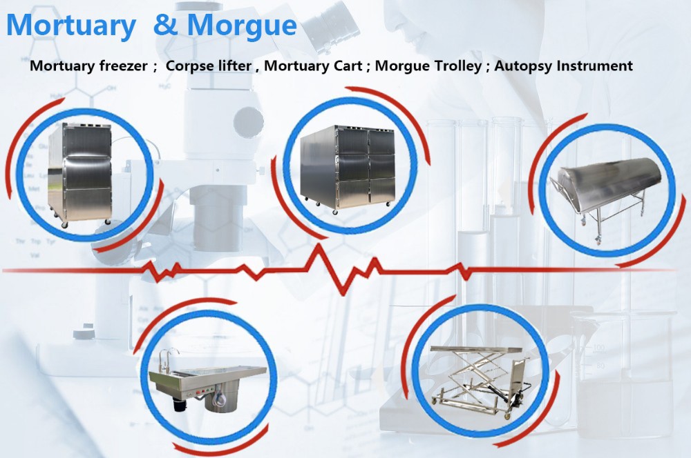304 stainless steel transfer functional lab and funeral Mortuay Cabinet Cadaver Tray For Funeral Supplies Manufacture