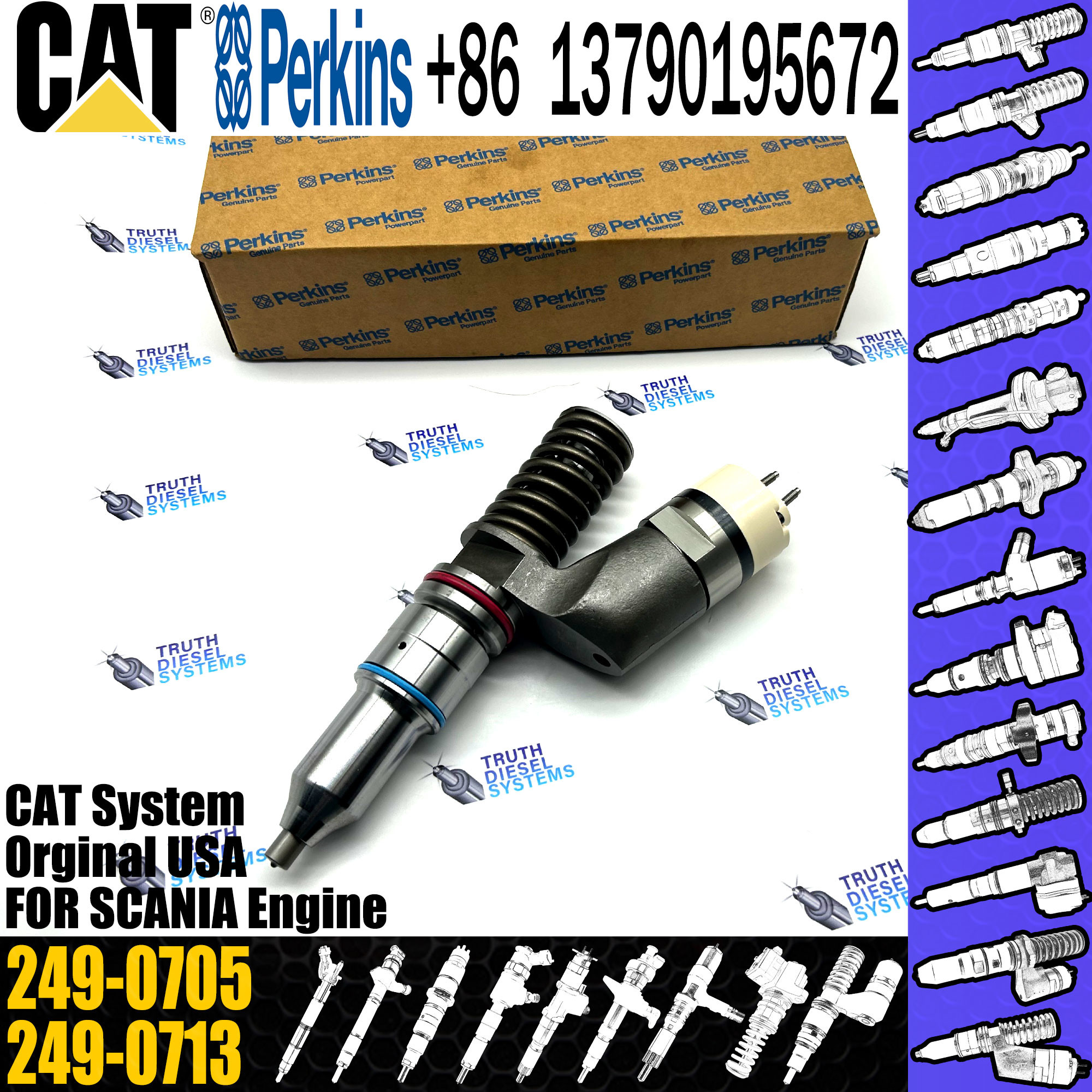 C13 Fuel Injector Assembly 249-0705 249-0713 249-0707 249-0708 249-0712 250-1309 253-0608 259-5409 292-3666 10R-1305