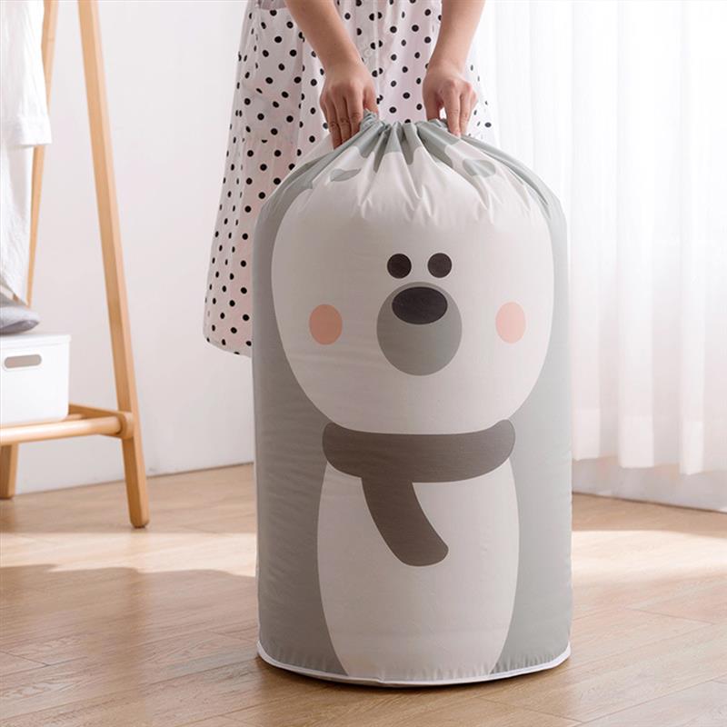 Cartoon Foldable Garment Storage Bag Cotton Blanket Bed Cover Wardrobe Storage Bags