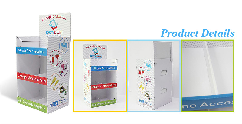 Recycled Cardboard Shopping Bags With Handle , Kraft / Coating Paper