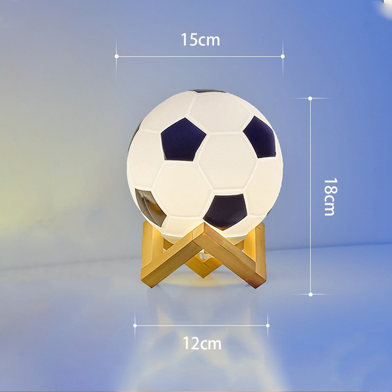 Soccer Night Light Soccer Lamp Light For Kids Room 16 Colors Battery Powered LED Rechargeable Room Nursery Night Light