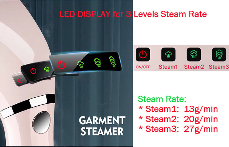Portable Handheld Garment Steamer Iron for Fabric Clothes Textile 280ml Water Tank