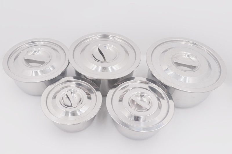 6pcs Kitchenware Stainless Steel Cooking Pot Non Stick Cooking Pan With Lid