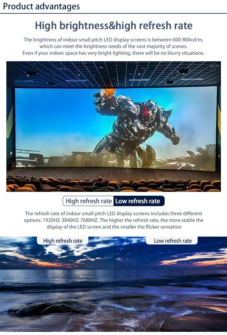 P1.25 P1.53 P1.6 Small Pixel Pitch LED Display 4k 8k Ultra Thin LED Display