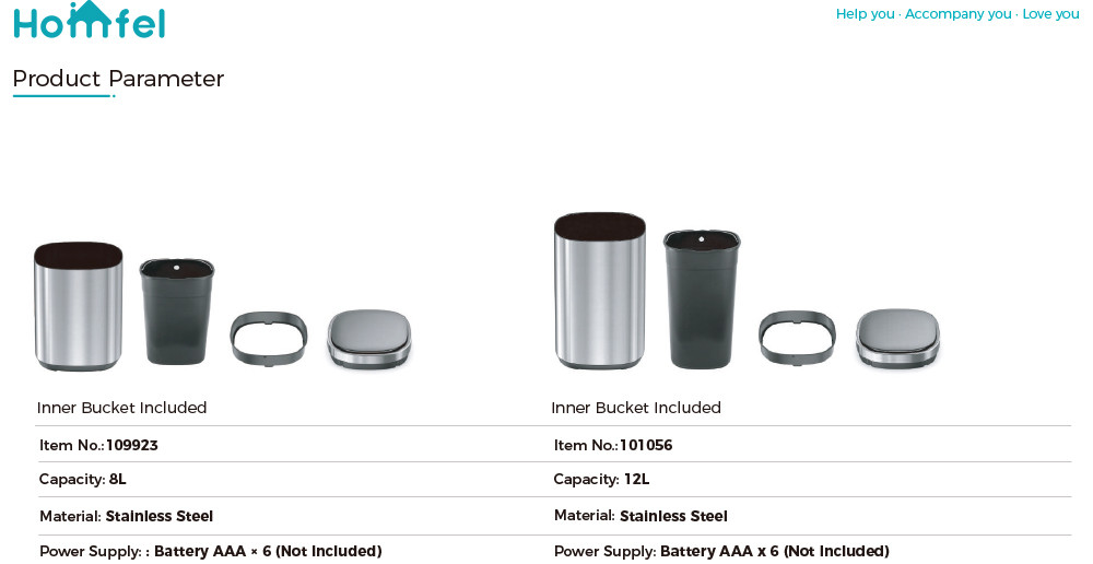 High Capacity Household Motion Sensor Trash Bin Stainless Steel Smart Sensor Bin Automatic Trash Can for Living Room 40L