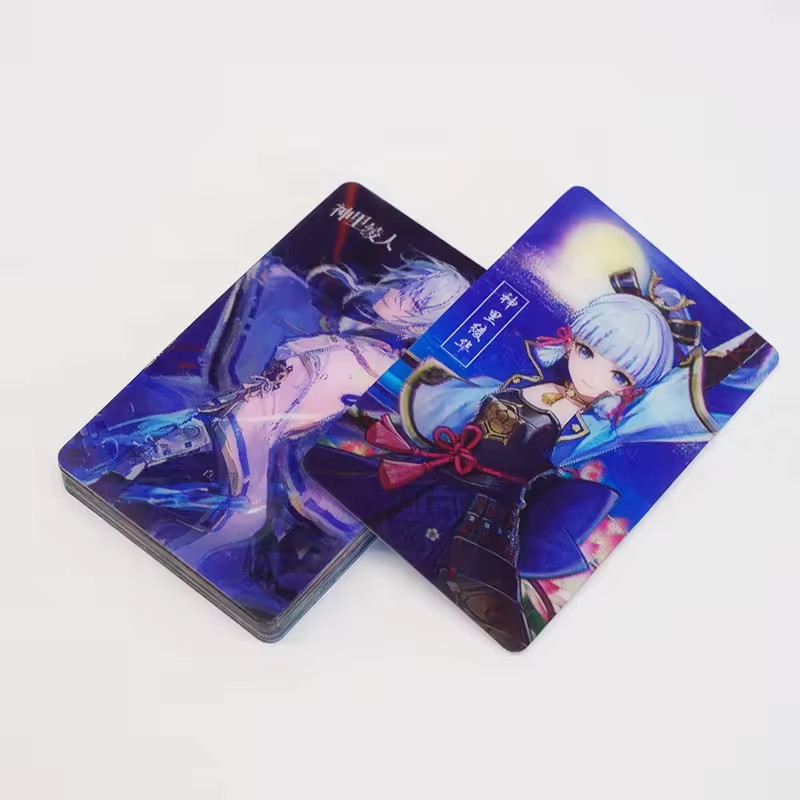 Matte Finish Lenticular 3D Card PET Souvenir Card With Glossy Lamination