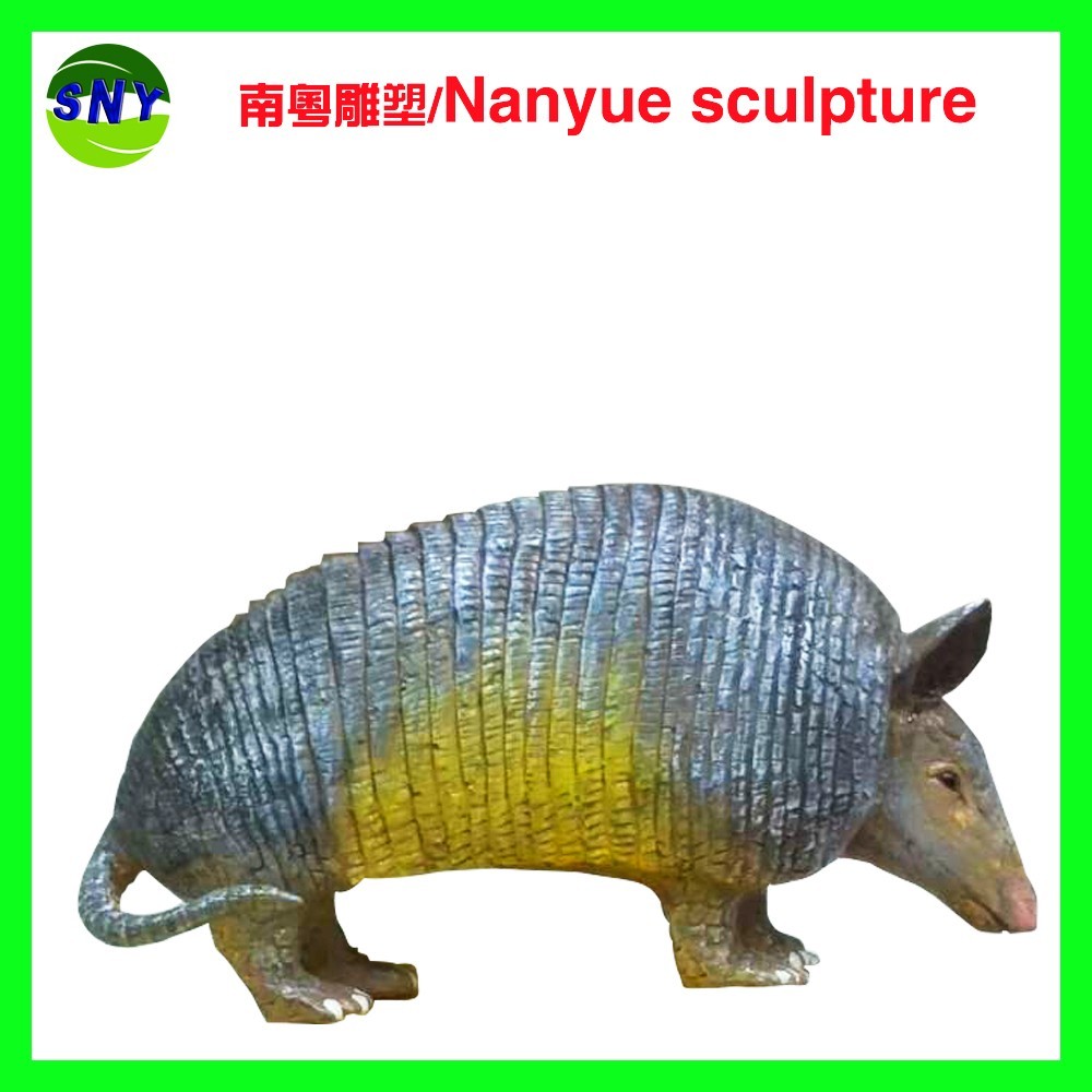 Hotel mall deco artificial statue China protected animal pangolin model doll as decoration statue