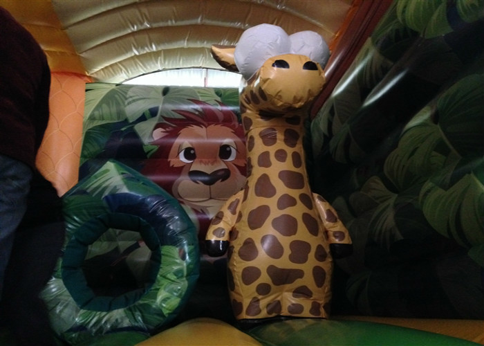 Hot sale inflatable safari park bouncer house Classic inflatable forest animals combo jumping house for children on sale