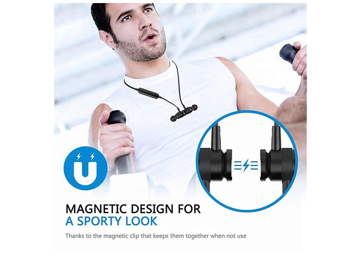 Version 4 . 1 Noise Cancelling Bluetooth Earphones With Playback Control